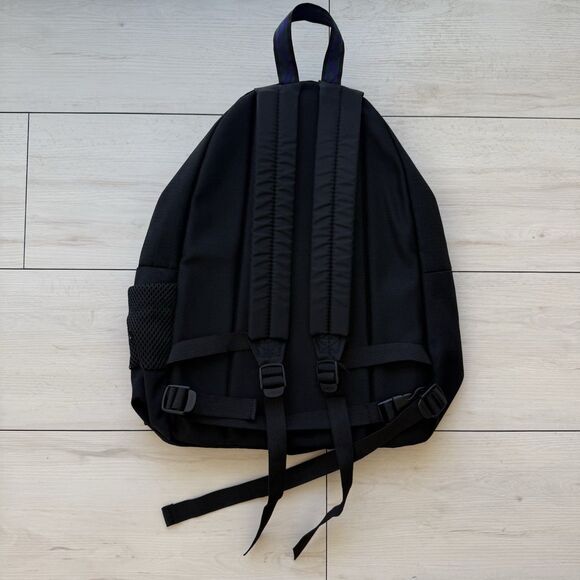 Vintage Jansport 1990s Multi Pocket Black Backpack USA Geometric Pattern - Picture 4 of 11